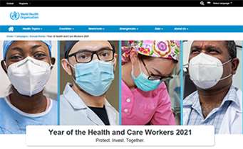 Year of the Health and Care Workers 2021"#Protect. #Invest. #Together."